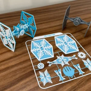 Tie Fighter snow flake kit card
