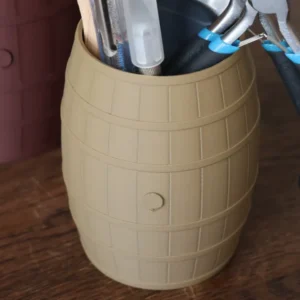 Decorative Wine Barrel Desk Organizer
